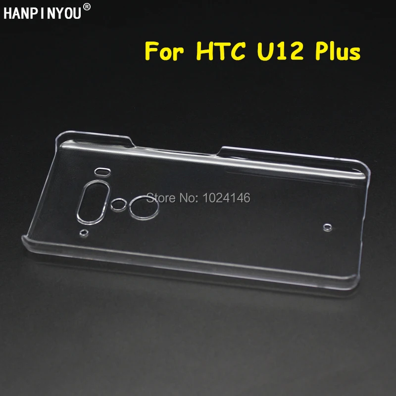For HTC U12 Plus U12plus 6.0&quot New Slim Crystal Transparent Hard PC Back Case DIY Cover Protection Skin Shell |