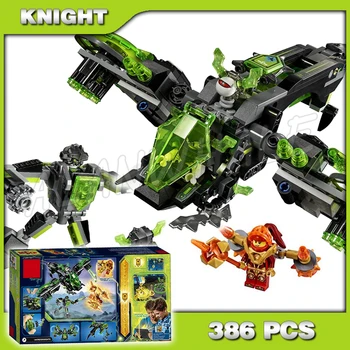 

386pcs Knights Berserker Bomber Fighter Vero Banshee 10816 Model Building Blocks Boys Toys Bricks Nexus Compatible with