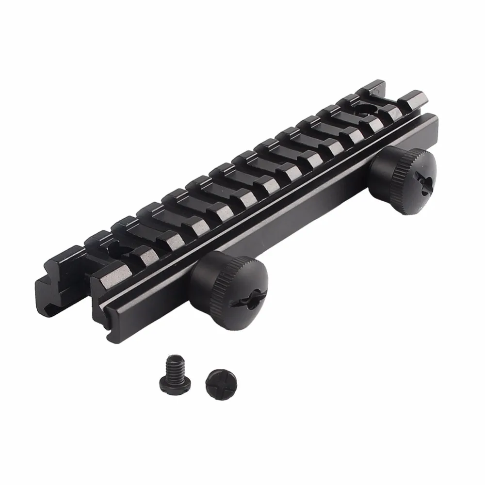 Middle Profile AR Riser Base QD Scope Mount 20MM Rail with 13 Slots 1-16
