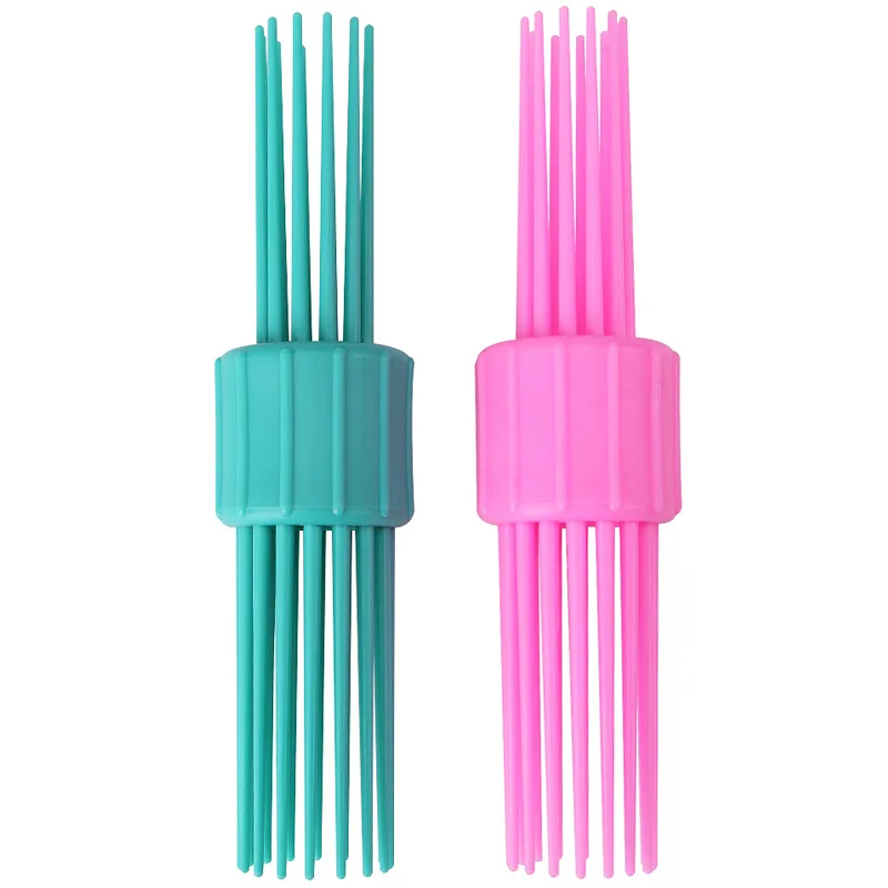 Double Sided Hair Roller Curly Wavy Hairbrush Large Grip Insert Comb