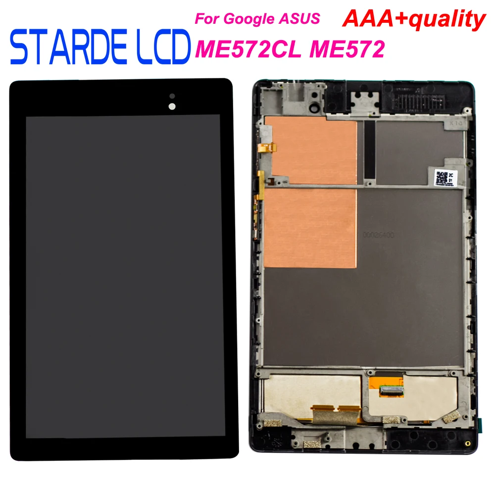 Skup Starde ekran LCD dla asusa Google Nexus 7 2nd Gen 2013 ME572 ME572CL wyświetlacz LCD montaż digitizera ekranu dotykowego z ramką