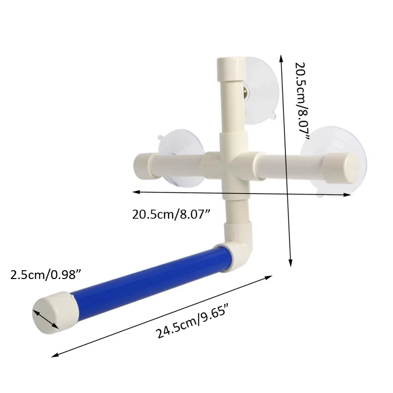 Домашние птицы Настенная присоска чашки игрушки Когтеточка Подставка для душа складной perches попугай