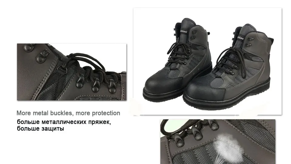 钓鱼鞋裤套装橡胶底鞋_12