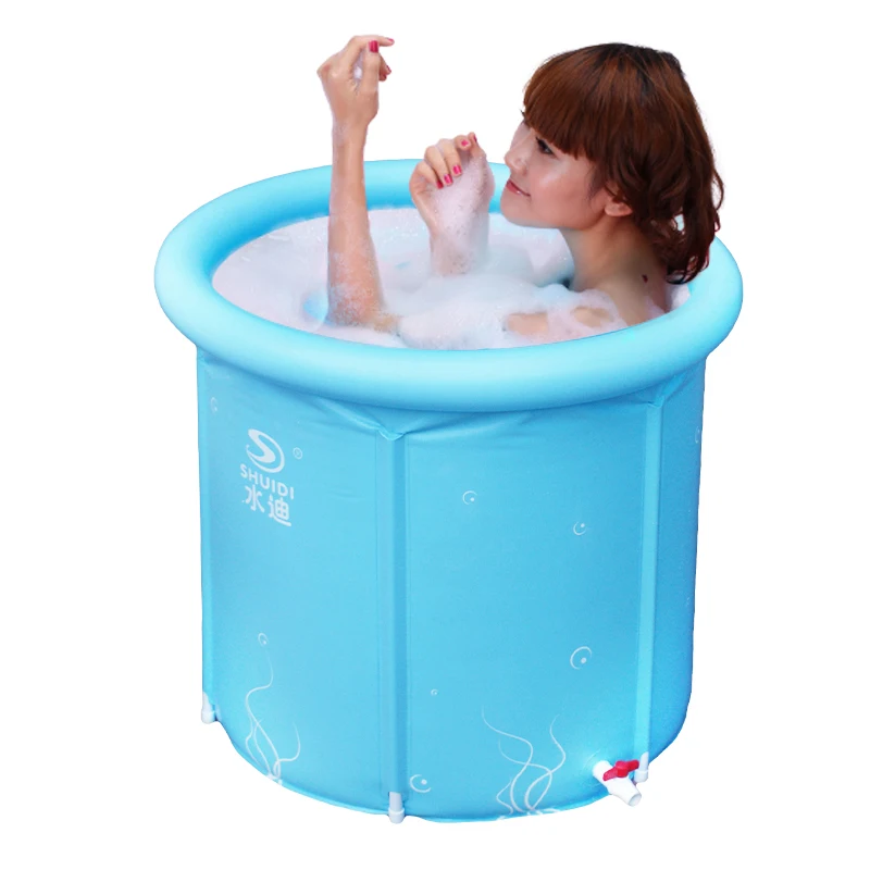 Adult water bath bucket thickening folding tub inflatable bathtub baby
