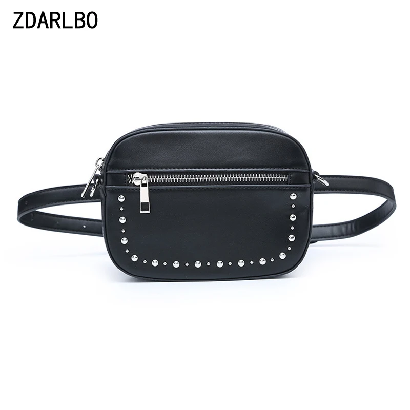 ZDARLBO برشام PU للماء الخصر حقيبة Bananka حزمة مراوح المرأة مفيد حقيبة بحزام الإناث حزام الكتف Crossbody أكياس الخصر حزمة