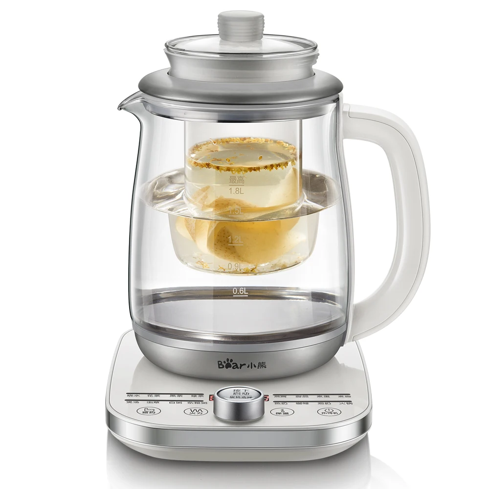 Bear Health Preserving Pot Full Automatic Electric Kettle Glass Tea Pot