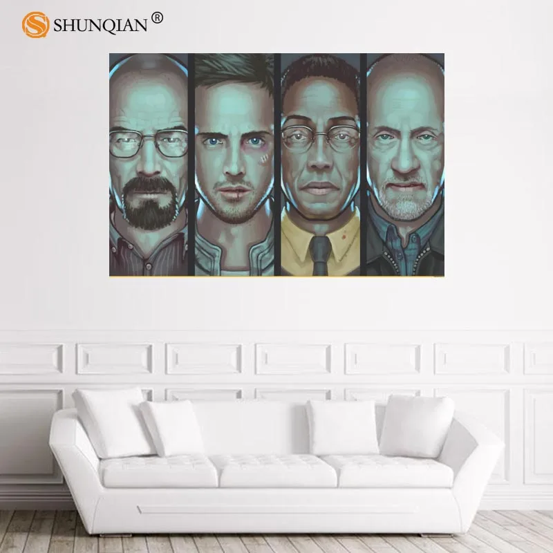 

Nice Breaking Bad Poster Custom Satin Poster Print Cloth Fabric Wall Poster Print Silk Fabric Print Poster