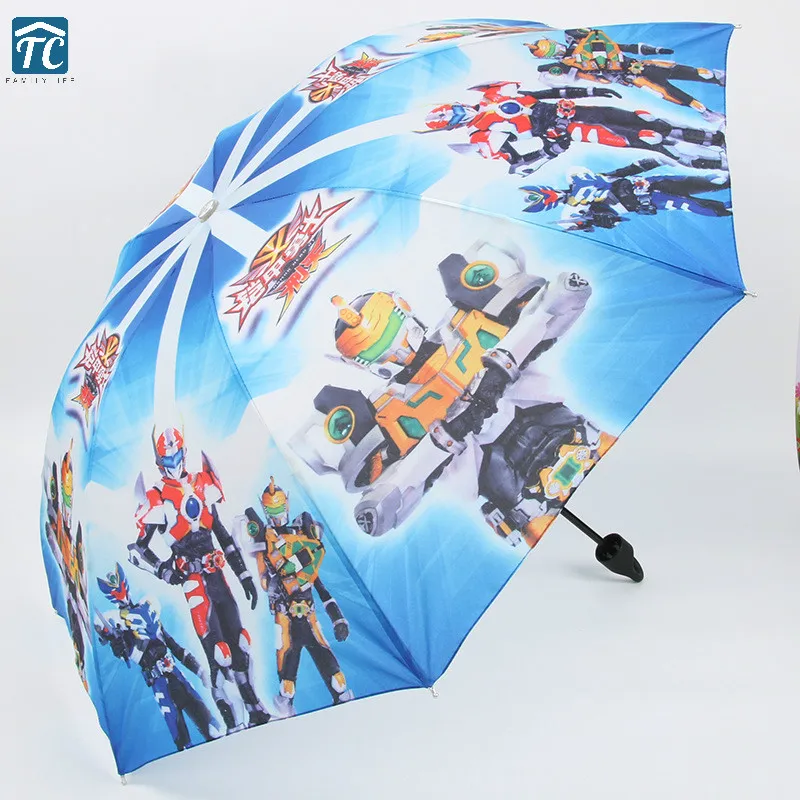 

Children Three-folding Umbrella Cute Cartoon Students Warrior Princess Waterproof Windproof Outdoor Leakproof Creative Sunny