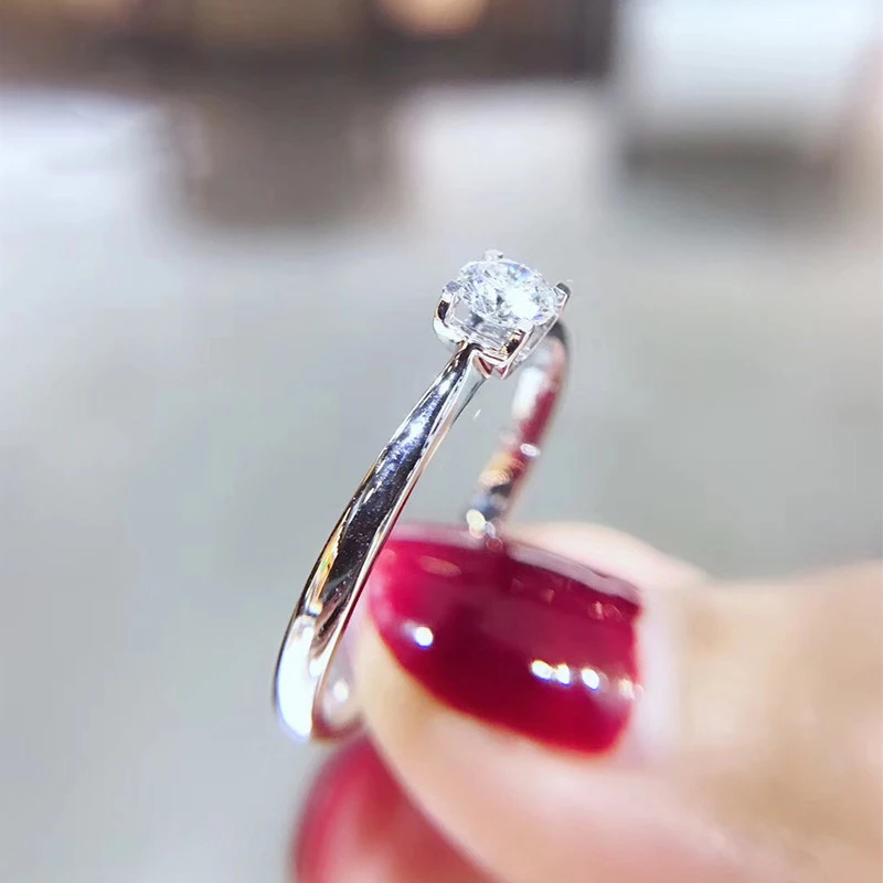 ANI 18K Белое/желтое/розовое золото (AU750) Женское Обручальное кольцо 0 3 CT