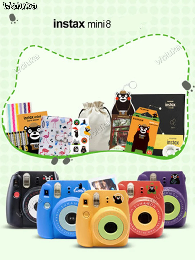 

Instax mini8 Bear fixed focus once imaging camera standing CD50 T03