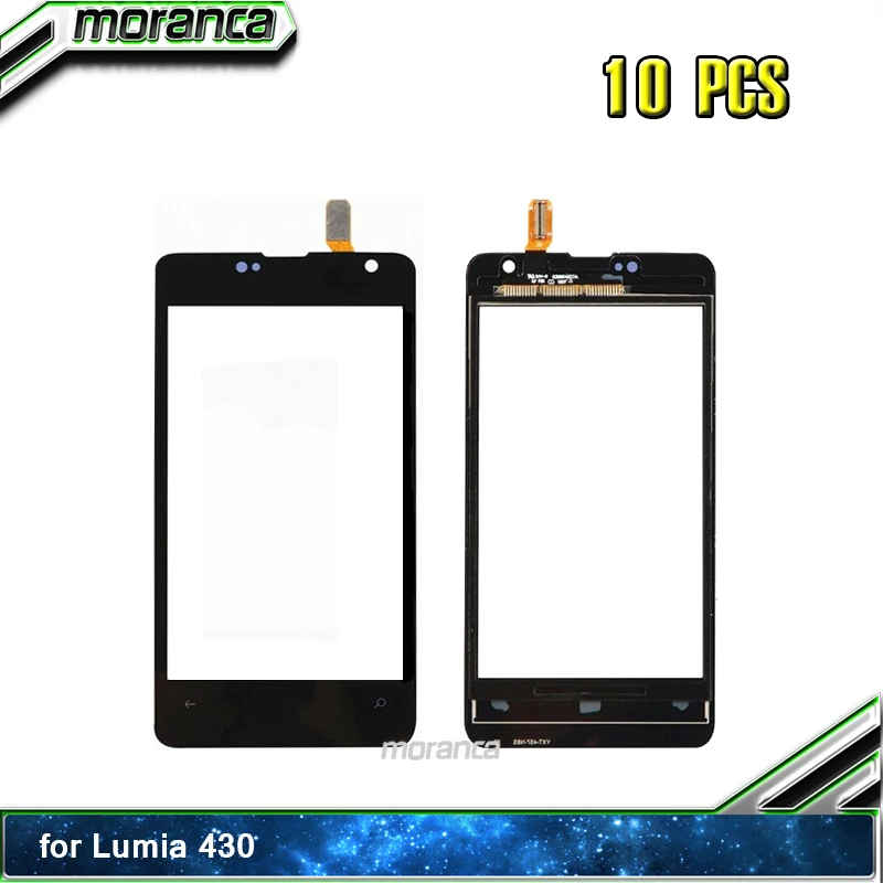 

10pcs NEW Touchscreen Touch Panel for Nokia Microsoft Lumia 430 N430 Touch Screen Digitizer Sensor Lens Front Glass Replacement