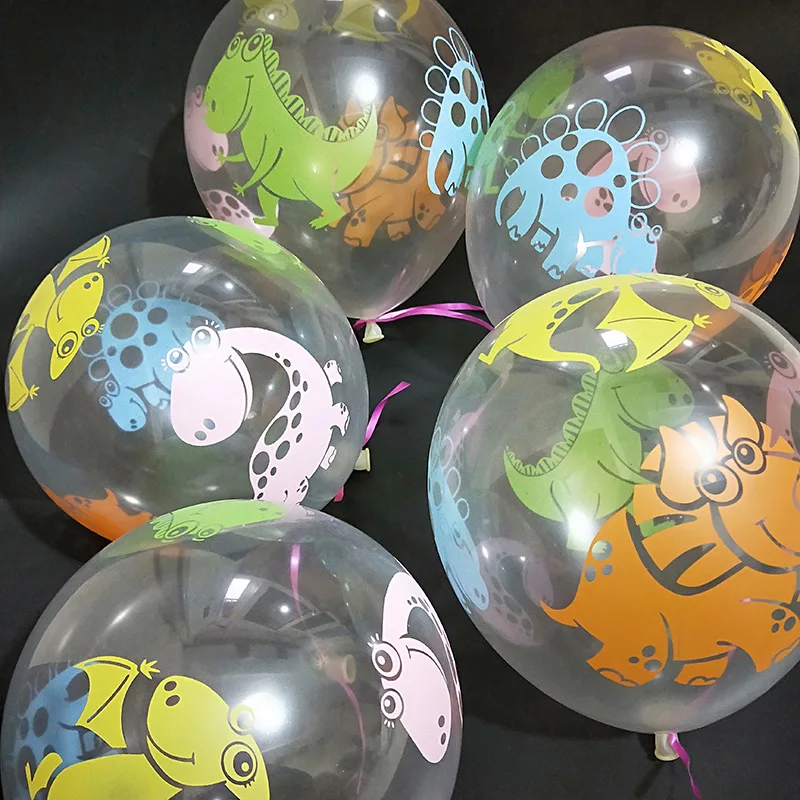 

10pcs/lot 12inch Dino Birthday Balloons Dinosaur Jungle Wild Animal Party Latex Balloons Kids Birthday Party Air Ballon Jurassic