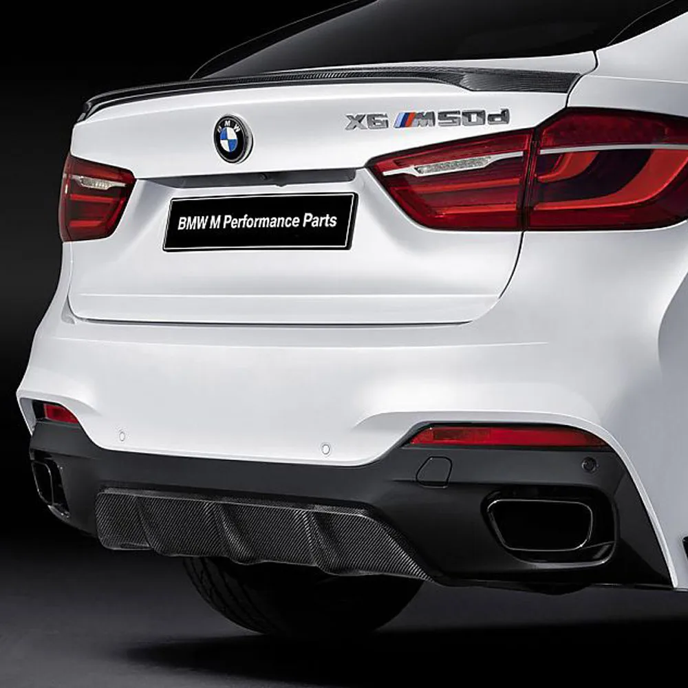 X6 F16 М-производительность Стиль углеродного волокна авто комплект задней части кузова спойлер багажника крыло для BMW X6 F16