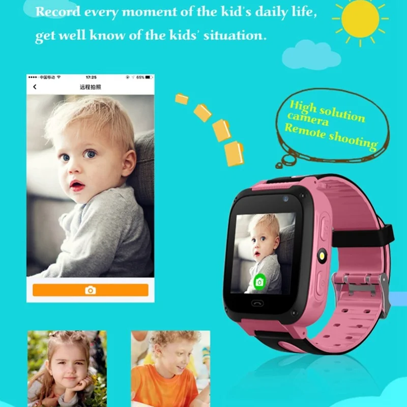  Kinder Wasserdichte Intelligente Uhr Anti-verloren Sicher GPS Positionierung Anruf Smart Band NK-Sh
