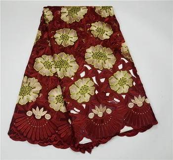 

Dry lace fabric high quality african lace fabric with stones for wedding nigerian hollow lace for women dress 5yards/lot P44206