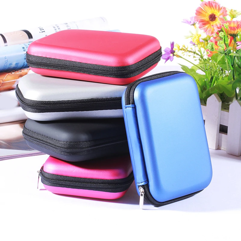 

Hand Carry Case Cover Pouch for 2.5 Inch Power Bank USB External HDD Hard Disk Drive Protect Protector Earphone Cable Bag Holder