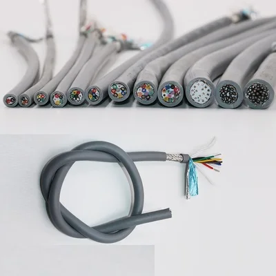 Гибкий кабель TRVVP2/3/4/5/ core 25awg 23awg 22awg сопротивление складыванию|Электрические