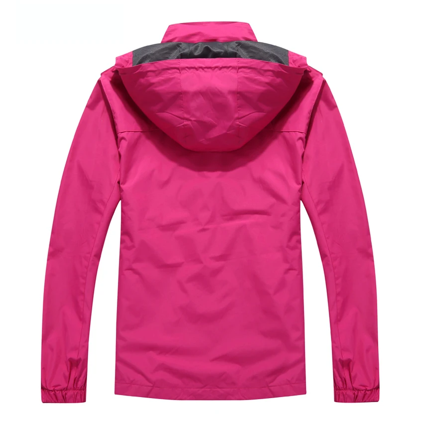 NaranjaSabor 2018 Women's Spring Autumn Casual Solid Jackets Breathable Windbreakers Women Waterproof Coats Female Overcoats 4XL