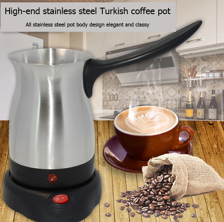 304StainlessSteelTurkeyCoffeeMakerElectricalCoffeePotKettle