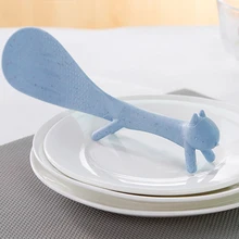 Милый кухонный инструмент может стоять белка риса весло антипригарная ложка для риса кулинарная ложка для кухонных аксессуаров Cocina гаджеты