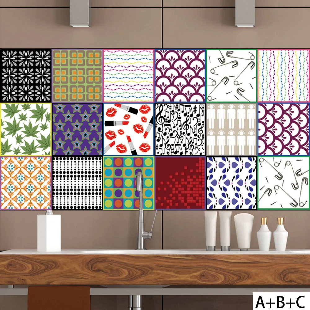 New arrival Originality Ceramic tile sticker Home wall sticker Kitchen