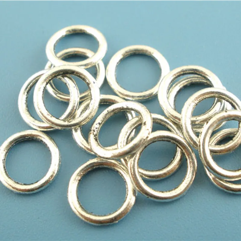 1500Pcs Silver Tone Round Metal Soldered Closed Jump Rings Jewelry