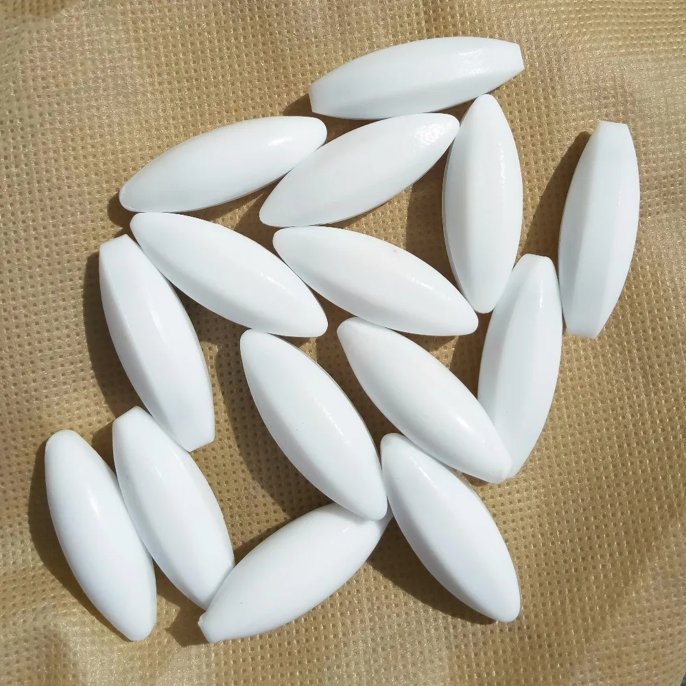 A10x30mm Stir Bar olive shape Stirring Bars White PTFE Stir