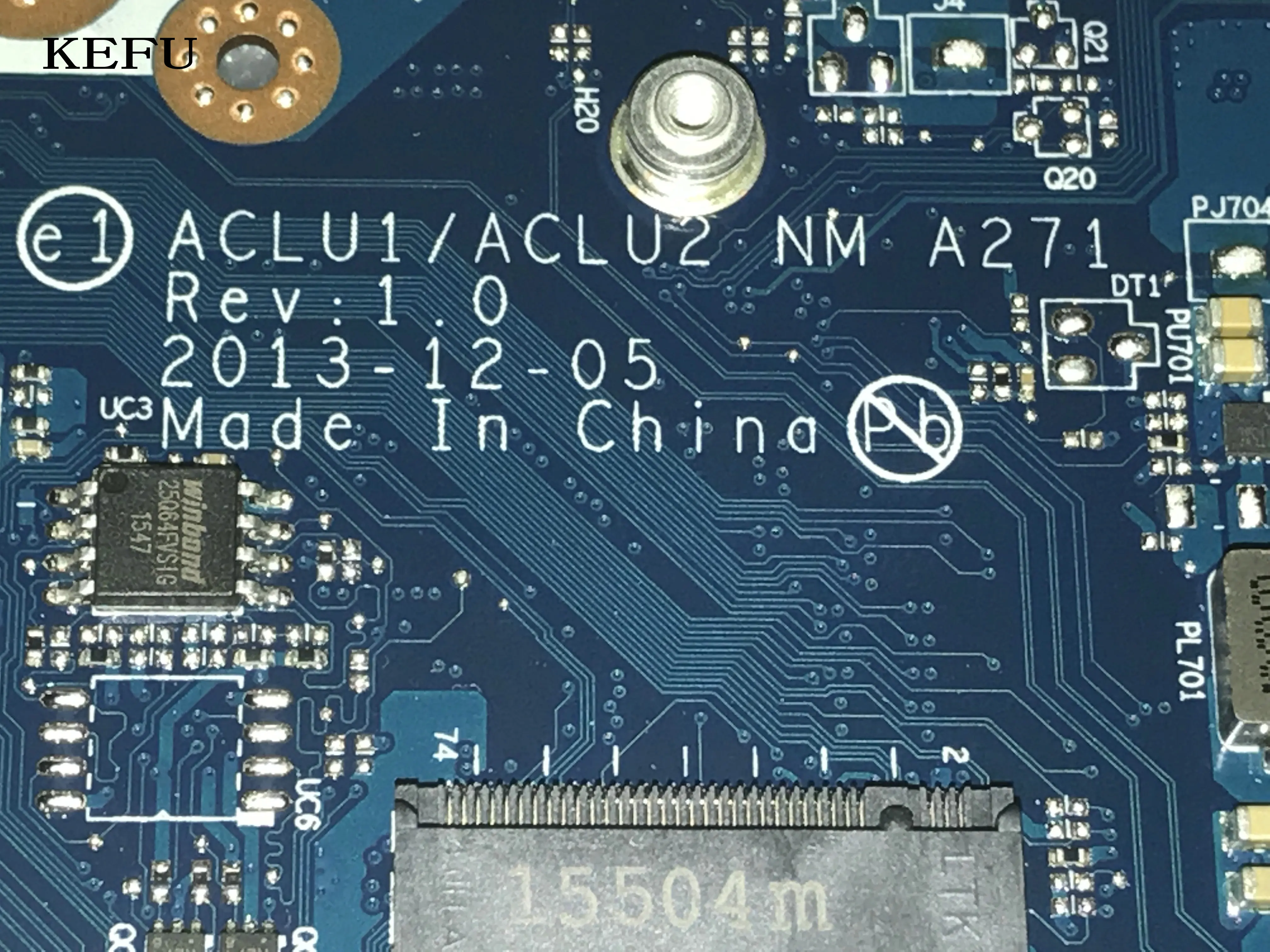 KEFU STOCK 100% TEST MAINBOARD For LENOVO G50-70 ACLU1/ ACLU2 NM-A271 Motherboard BUILD-IN PROCESSOR I5 M330 2GB | Компьютеры и офис