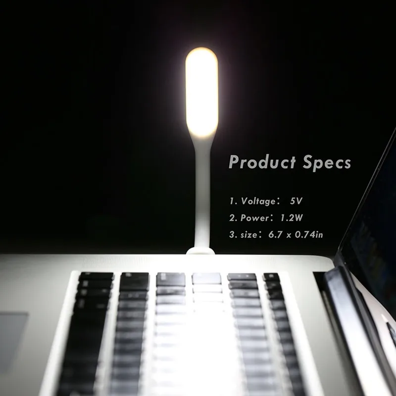 Мини Гибкие USB LED лампа Портативный клавиатура USB Light для MacBook Ultrabook Тетрадь ноутбук, запасные Аккумуляторы для телефонов адаптер стены/Car