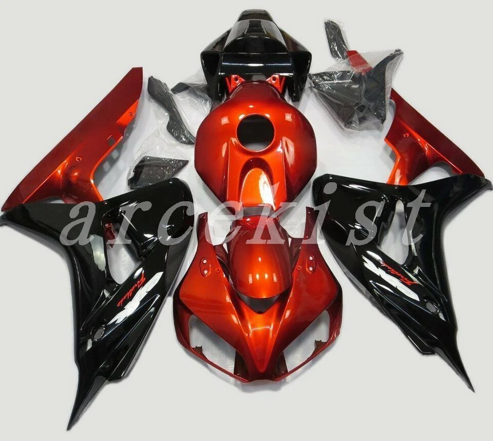

New ABS motorcycle Full fairing kit Fit for Honda CBR1000RR 06 07 fairings parts CBR1000 1000RR 2006 2007 Custom black orange