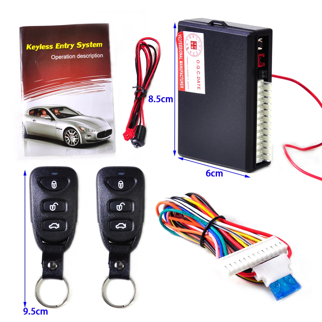 

DWCX Car Remote Control Central Door Lock Controller Kit Vehicle Keyless Entry System For VW Polo Audi A4 A6 Ford focus BMW F01