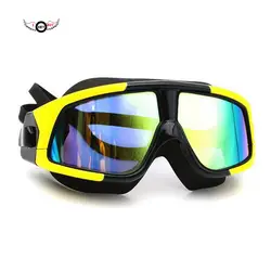 Профессиональные силиконовые Плавание ming очки Анти-туман УФ-защита очки для Для мужчин Для женщин маска большой кадр Плавание очки