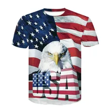 Новинка, футболка с флагом США, Мужская/Женская Сексуальная 3d Футболка с принтом, полосатая, американский флаг, Мужская футболка, летние топы, футболки