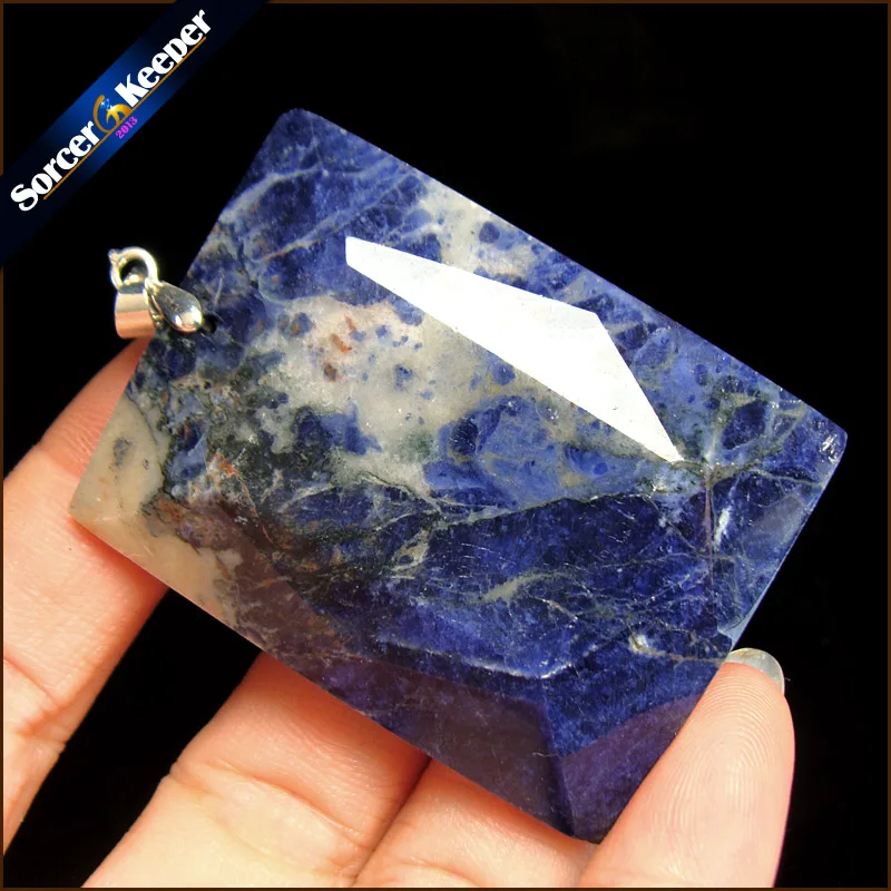 

Women & Men Fashion Jewelry Pendants Necklaces With Chain Wholesale Blue Sodalite Beads Quartz Stone Colares Femininos LS934