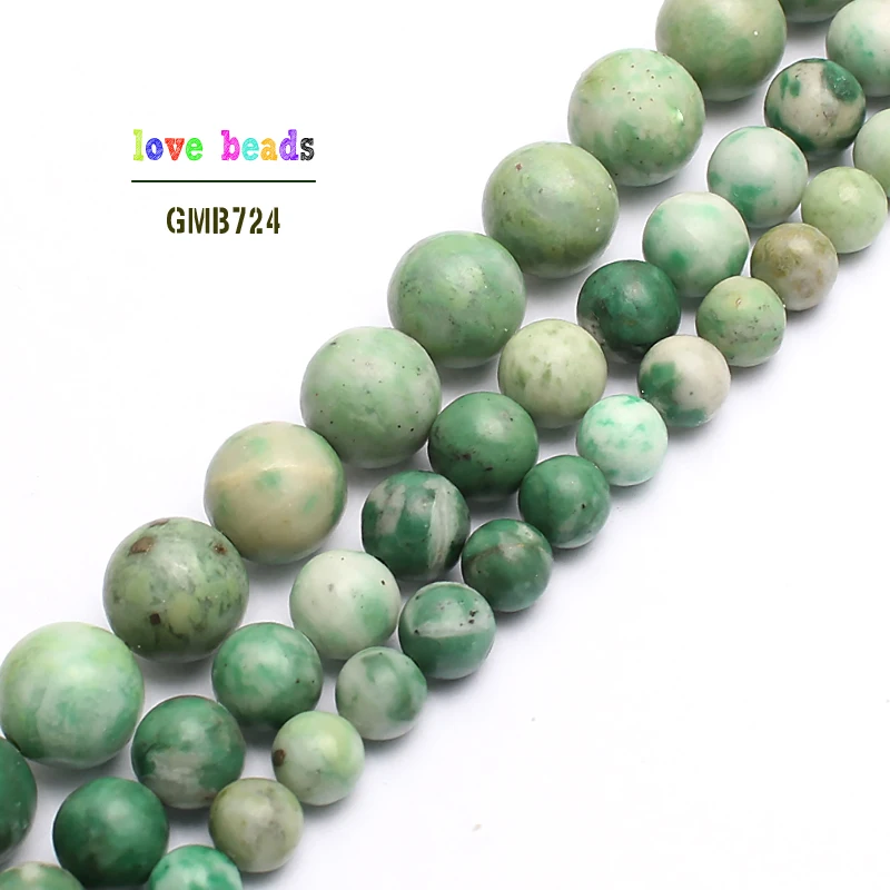 

Natural Stone Beads Qinghai Jadeite Round Loose Beads For Jewelry Making Bracelet 15 inches 6/8/10mm Diy Jewelry