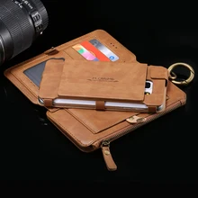 Multifunctional S6 edge Plus Cover 5.7″ Wallet Case For Samsung Galaxy Note 5 S6 Edge Plus Capa Flip Leather Hand Bag Card Stand