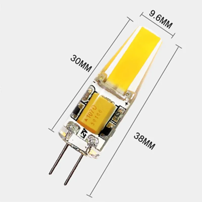 10 шт. светодиодный светильник G4 COB 12 В светодиодный светильник 3 Вт 6 Вт AC12V светодиодный G4 COB лампа для замены кристалла светодиодный светильник Точечный светильник Теплый Холодный белый