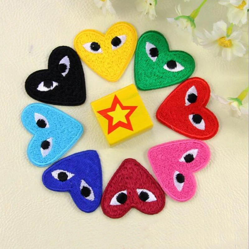 5 Teile Los 2016 Diy Patches Comme Des Garçons Patch Stickerei Cdg Spielen Logo Patches Kleidung Eisen Auf Applikationen Iron On Applique Iron Onpatch Comme Des Garcons Aliexpress