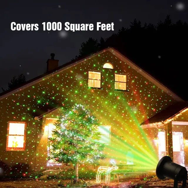 Outdoor Lawn Light Sky Star Laser Spotlight Show Landscape Outdoor Lawn Light Sky Star Laser Spotlight Show Landscape Projector Lights Remote Christmas Decorations For