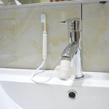 

Dental Care Water Oral Irrigator Flossing Flosser Teeth Cleaner Jet Toothbrush White