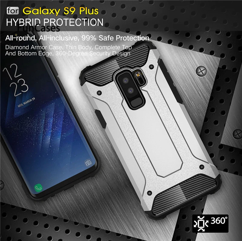 Прочный защитный чехол для samsung Galaxy S9 плюс S5 S6 S7 край S8 Note 4 5 8 9 A6 A7 A8 J8 J4 J6 Prime 2018