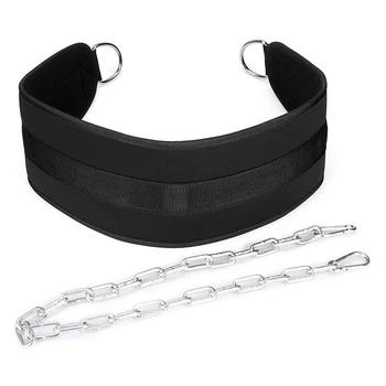

Fitness Equipments Dip Belt Weight Lifting Gym Body Waist Strength Training Power Building Dipping Chain Pull Up