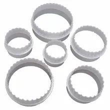 SDFC 6 pièces Moule Emporte pièce Patisserie Gateau Sugarcraft Cutter Rond
