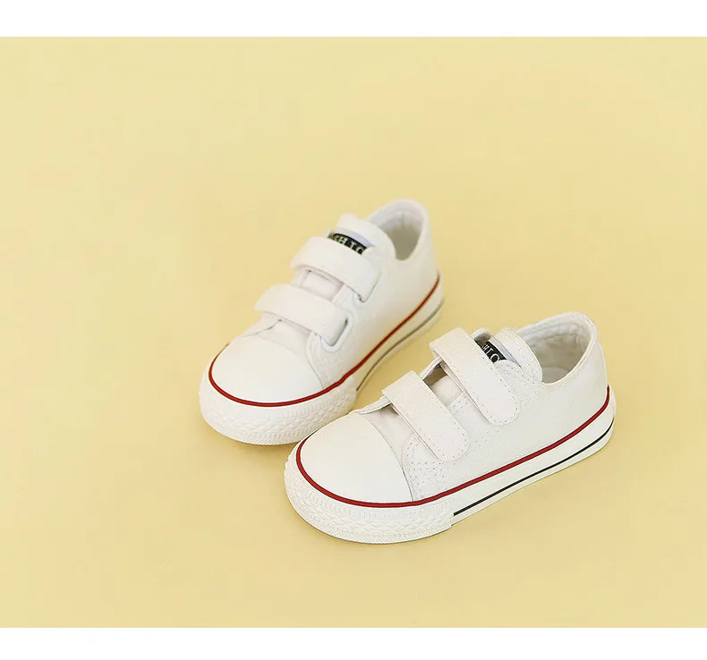 Sapatos para a Menina Sapatos de Lona Moda da Criança Bebê Crianças Meninos Nova Primavera Verão Meninas Tênis Branco Sapatos 2020 5 Cheap Tênis