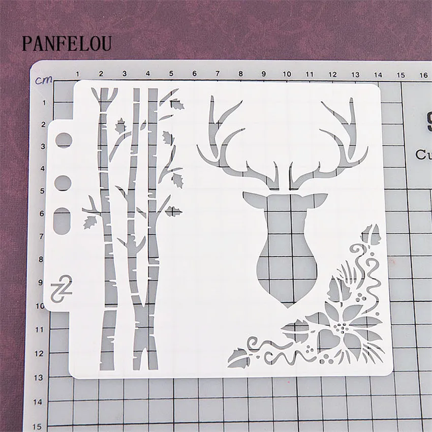 Трафареты для скрапбукинга Milu deer Пластиковая форма щит сделай сам украшение