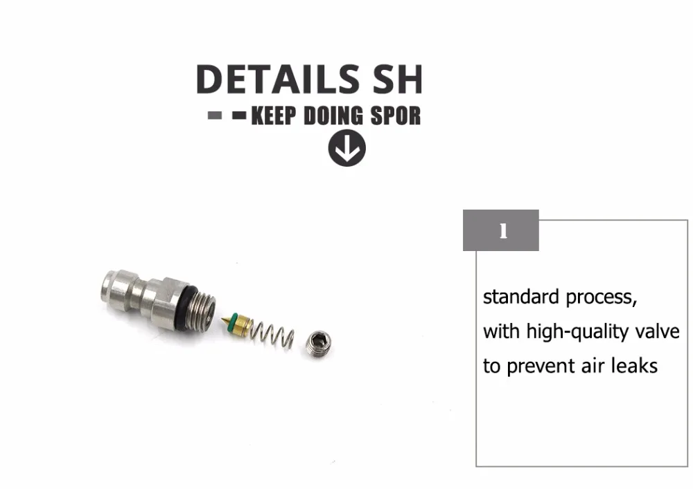 Pcp AirForce Пейнтбол Нержавеющая сталь быстрой смены навесного оборудования M8 * 1 Нитки 8 мм штекер для воздуха сокетное соединение qm002 5 шт. = 1 лот