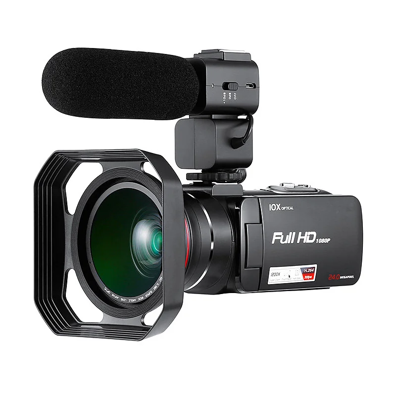HDV видеокамера повышенной четкости видеокамера с 3," сенсорным экраном 10X оптическим зумом 120X цифровым зумом Winait HDV-Z8 - Цвет: 123