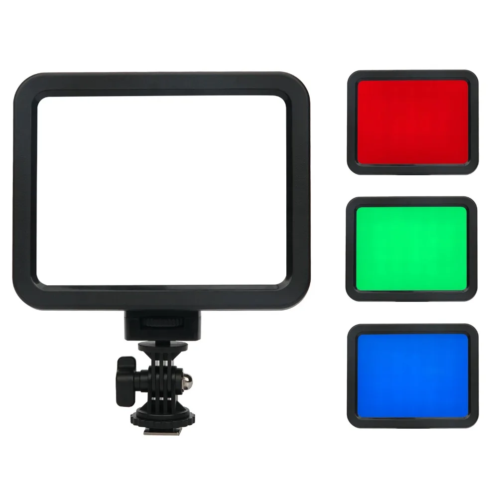 

Ultra-thin 360Colors LED Video Light White+RGB Photography Lighting Dimmable Fill Light 3200K-5700K Portable Camera Light