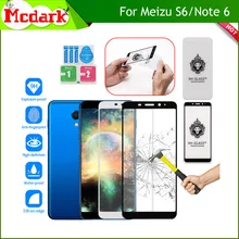 Mcdark 2.5D 9H vidrio templado para Meizu S6 Protector de pantalla Meizu Nota 6 templado teléfono película de cubierta de vidrio