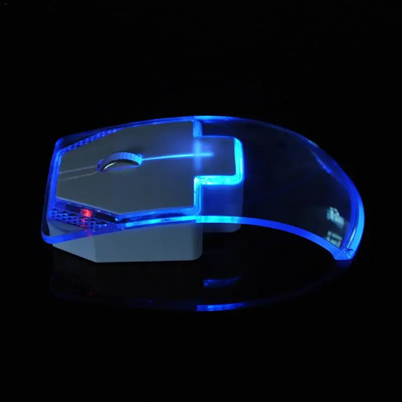 

Wireless Mute Mouse Creative New Transparent Colorful Luminous Gift Wireless Mouse For PC Computer Laptop Desktop